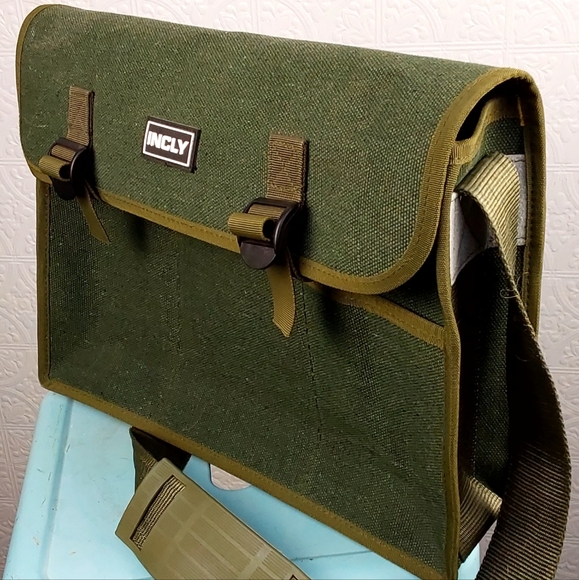 INCLY Handbags - INCLY - Army green,cross body, laptop bag